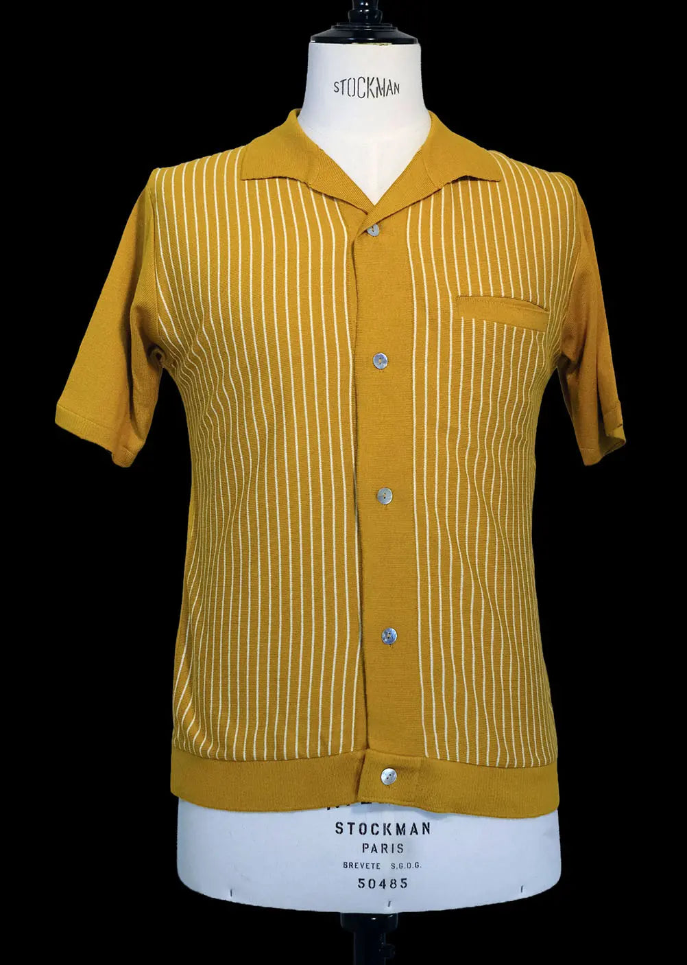 Knit shirt moutarde Dorian