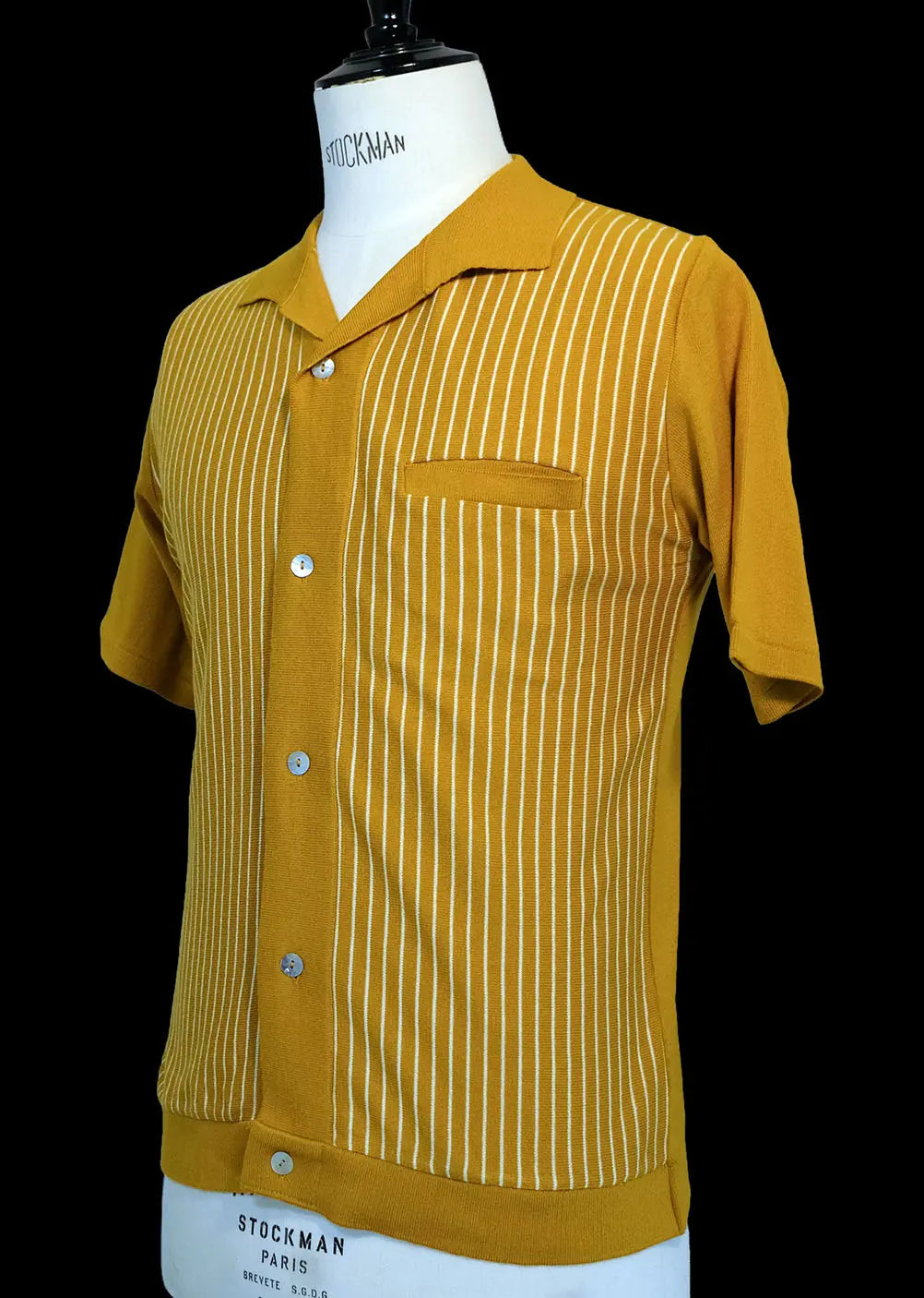 Knit shirt moutarde Dorian