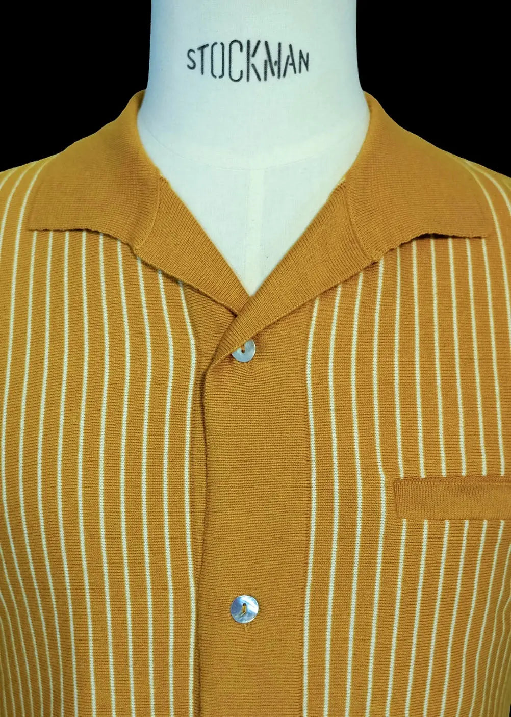Knit shirt moutarde Dorian